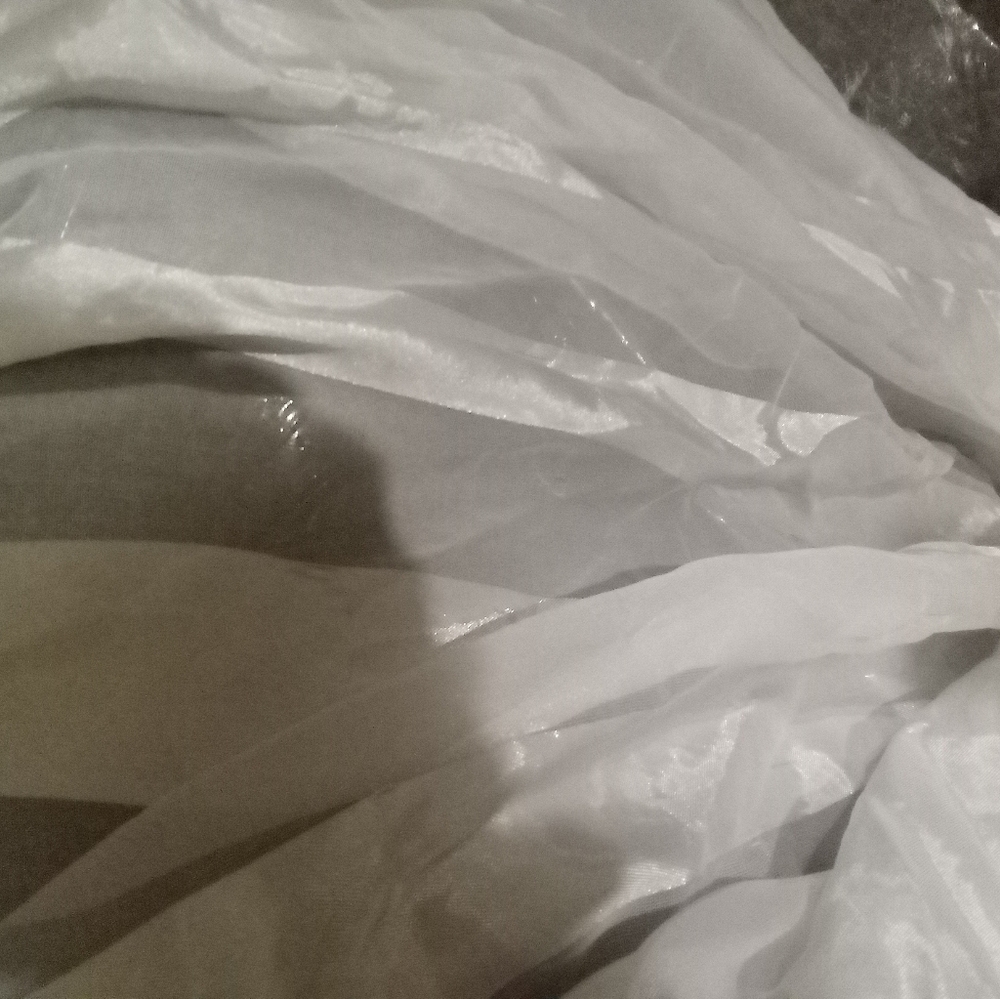 Silk Long Scarf White In Color